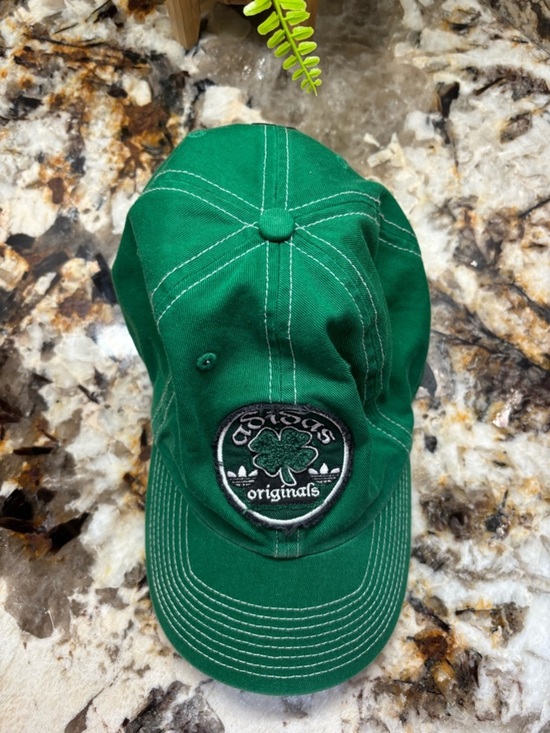? adidas Green Trefoil Embroidered Baseball Cap main image 3